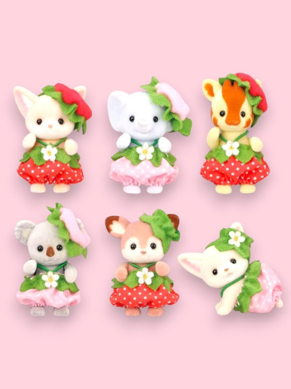 Calico Critters Very Berry Babies Complete Set of 6 NEW Figures